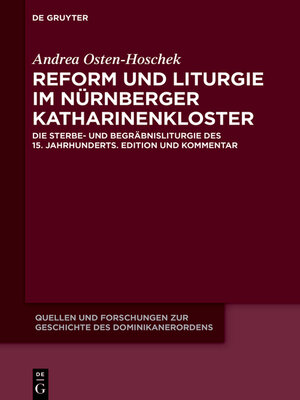 cover image of Reform und Liturgie im Nürnberger Katharinenkloster